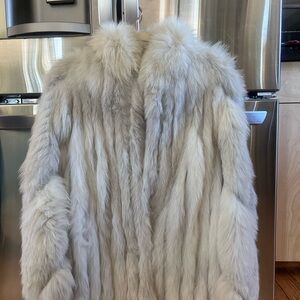 Saga Furs Cream Teddy Jacket Luxurious Plush Design